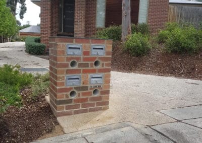 brick letterbox rebuild